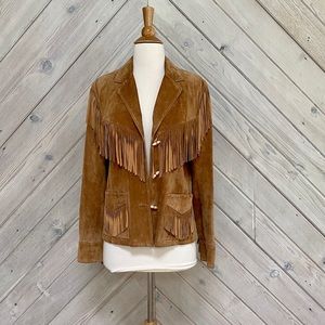 Lauren Ralph Lauren Suede Fringe Jacket